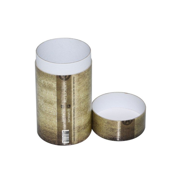 Sturdy Paper Cardboard Tube Round Cylinder Packaging Suit Box for E Liquid Dropper Bottles with Glossy Laminating