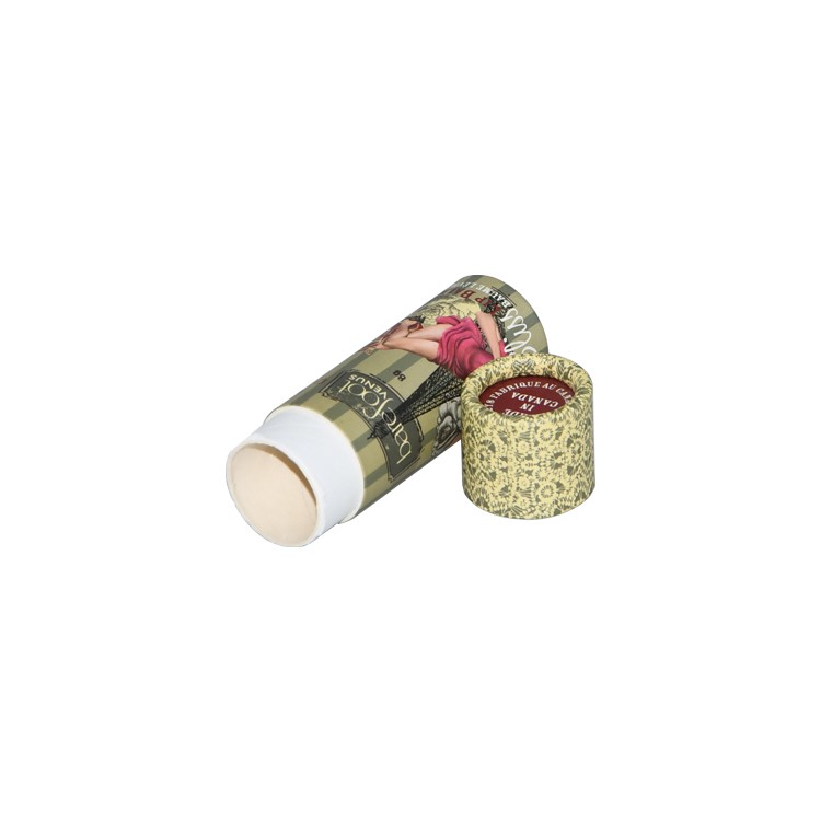 Eco-Friendly Paper Tube Cosmetic Cardboard Lipstick Tube Packaging Boxes Lip Balm Lip Packaging with Custom Printing