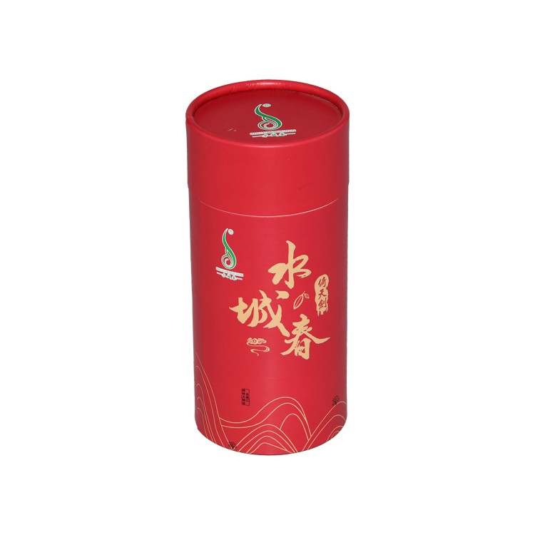 Hot Sales High Quality Custom Printed Recycled Paper Cardboard Tea Tube Packaging Cylinder Box for Tea Packaging