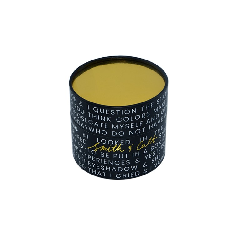 Custom Black Paper Cosmetic Cardboard Tubes Container Cylindrical Box for Easy and Attractive Packaging
