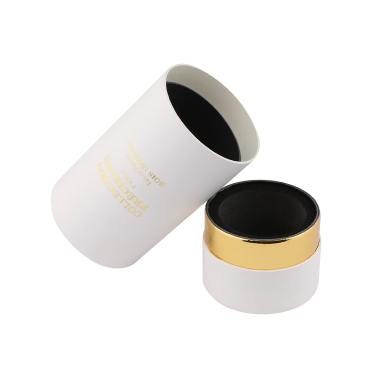 Wholesale Perfume Fragrance Packaging Cylindrical Box Paper Tube Box  with EVA Holder