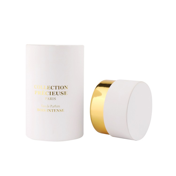 Wholesale Perfume Fragrance Packaging Cylindrical Box Paper Tube Box  with EVA Holder