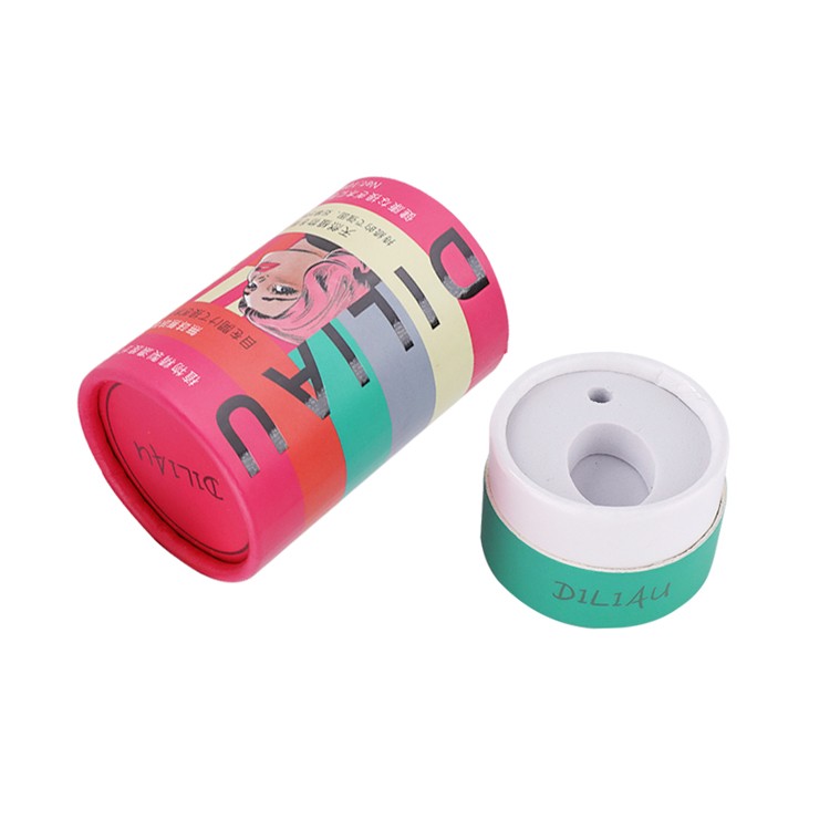 Manufacturer Price Cosmetics Paper Packaging Cylinder Box Cardboard Cylindrical Box with Custom Printing