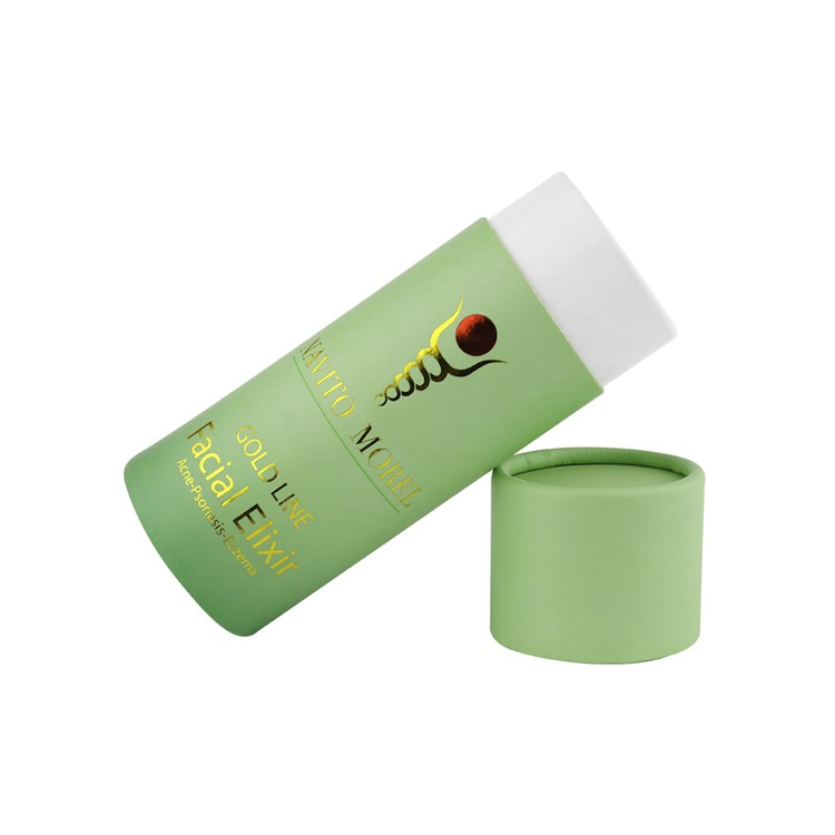 High Quality Small Round Shape Cosmetic Box Gift Skin Care Facial Cream Paper Cylinder Tube Packaging