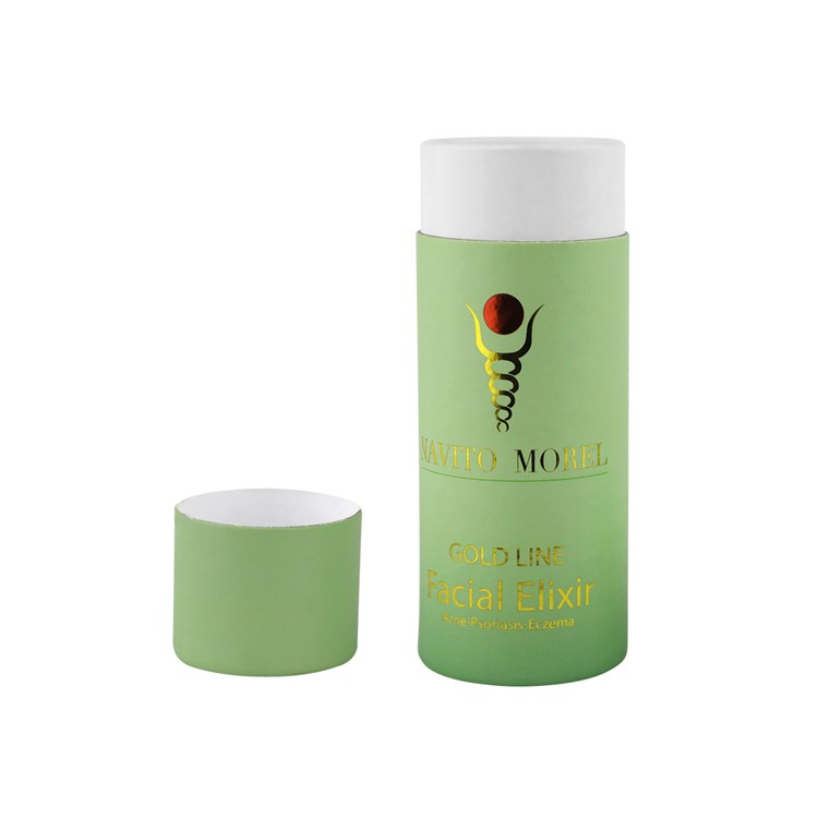 High Quality Small Round Shape Cosmetic Box Gift Skin Care Facial Cream Paper Cylinder Tube Packaging