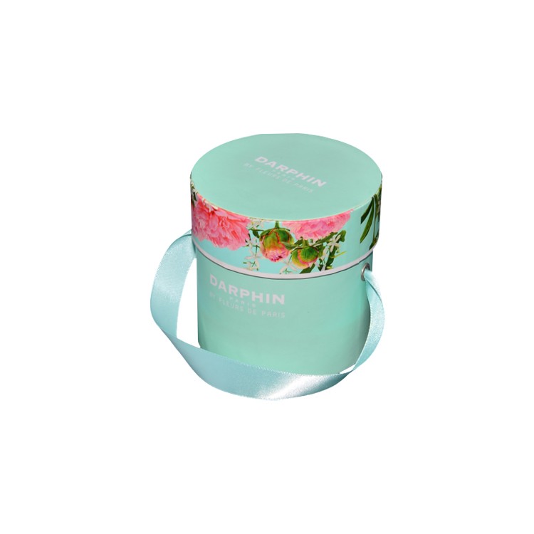 Mimi Paper Round Box for Single Rose Preserved Flowers