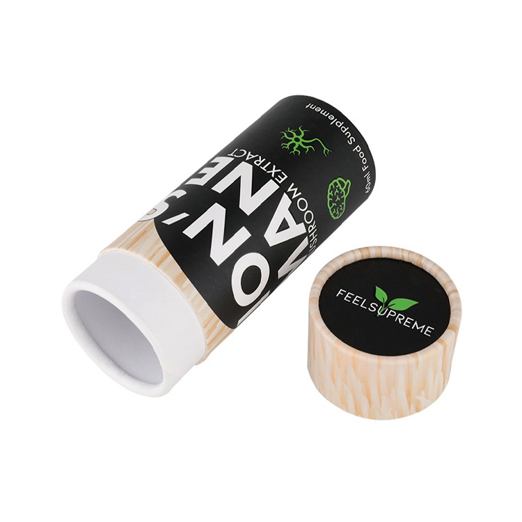Cardboard Cylindrical Box for Food Supplements Packaging