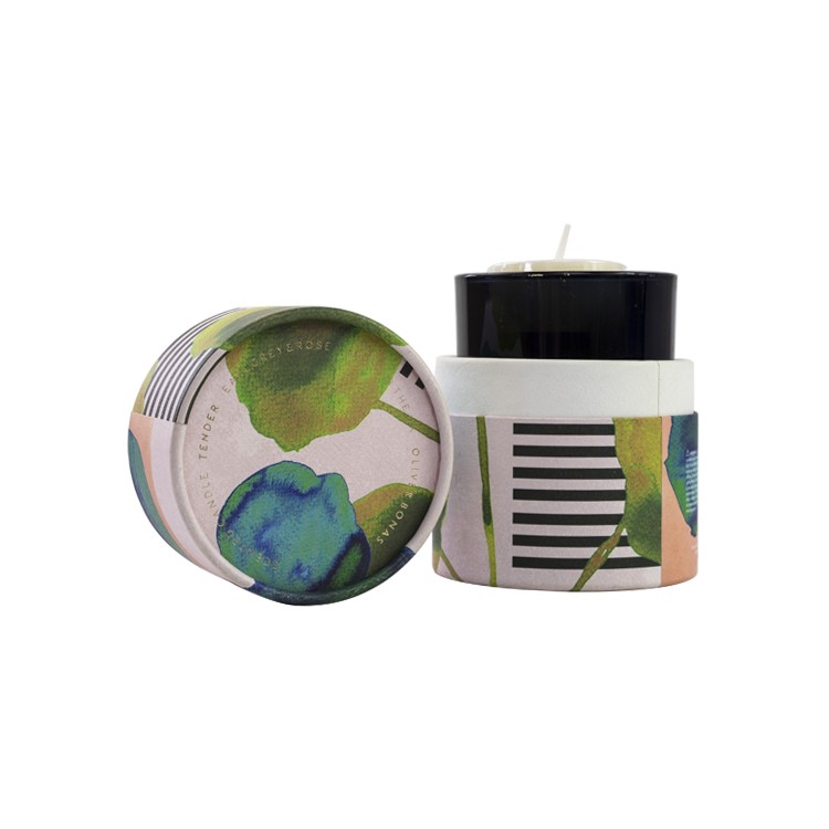 Recycled Material Custom Candle Paper Tube Packaging