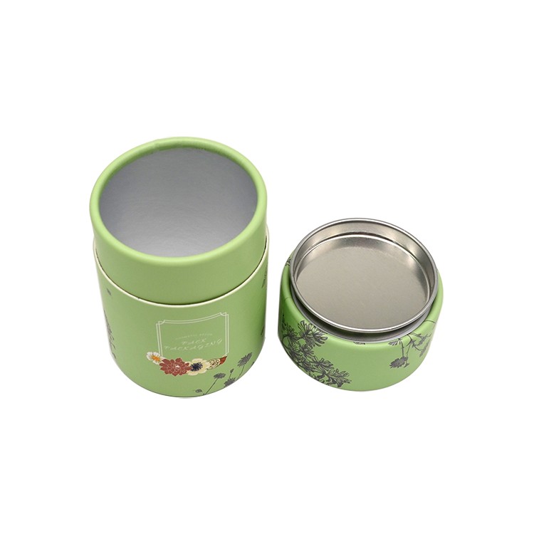 Paper Cylinder Tube Box with Aluminum Foil Lining and Tin Plate