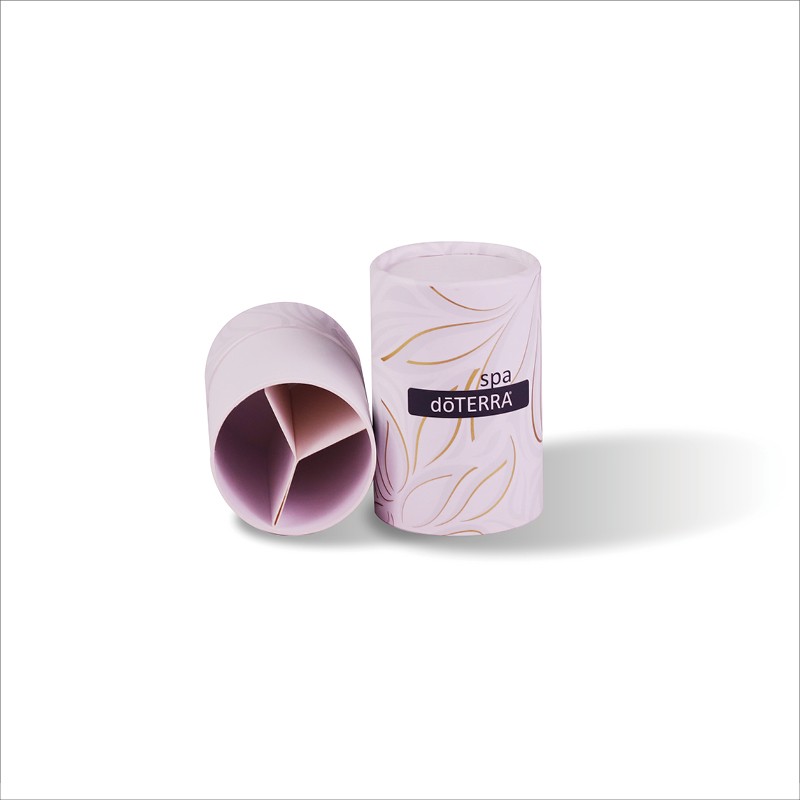 Wholesale Cosmetic Round Paper Box Customized Printed Hot Foil Cylinder Paper Tube With Paper Insert