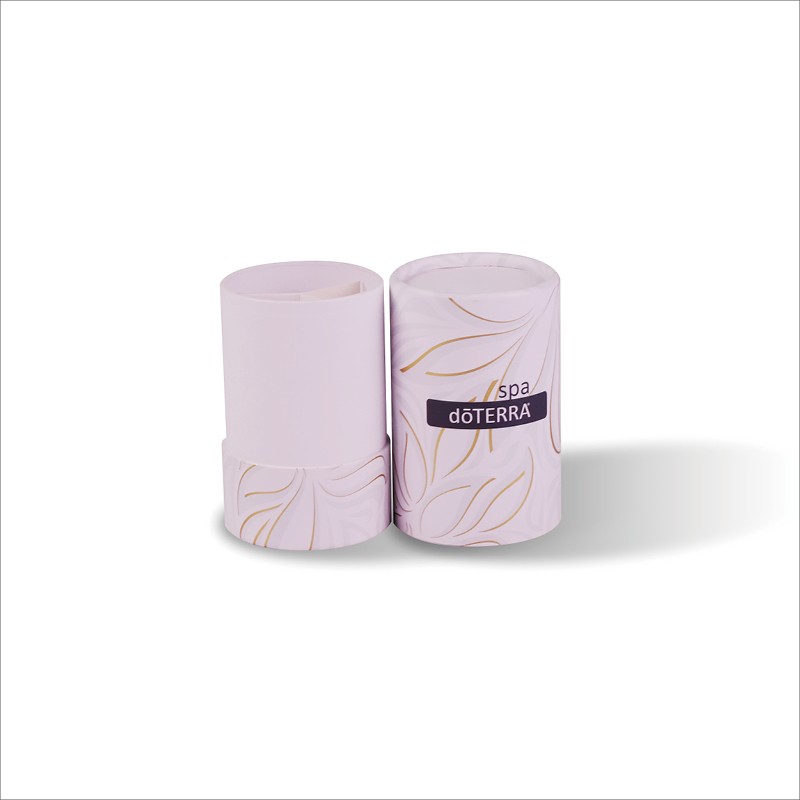 Wholesale Cosmetic Round Paper Box Customized Printed Hot Foil Cylinder Paper Tube With Paper Insert