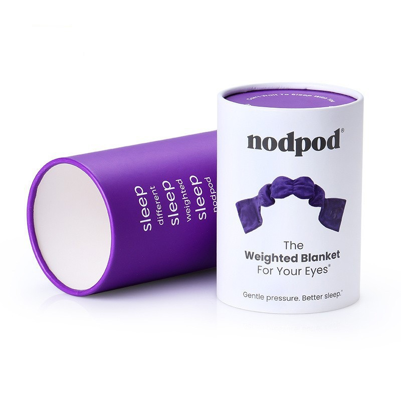 Wholesale Custom High Quality Cardboard Paper Eye Mask Cylinder Packaging Round Paper Tube Box For Eye Blanket