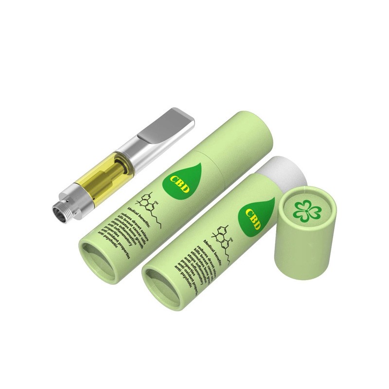 Wholesale Custom Design Cigarette Filter Small Cylinder Box Vape Pen Paper Tube Packaging For Cartridge