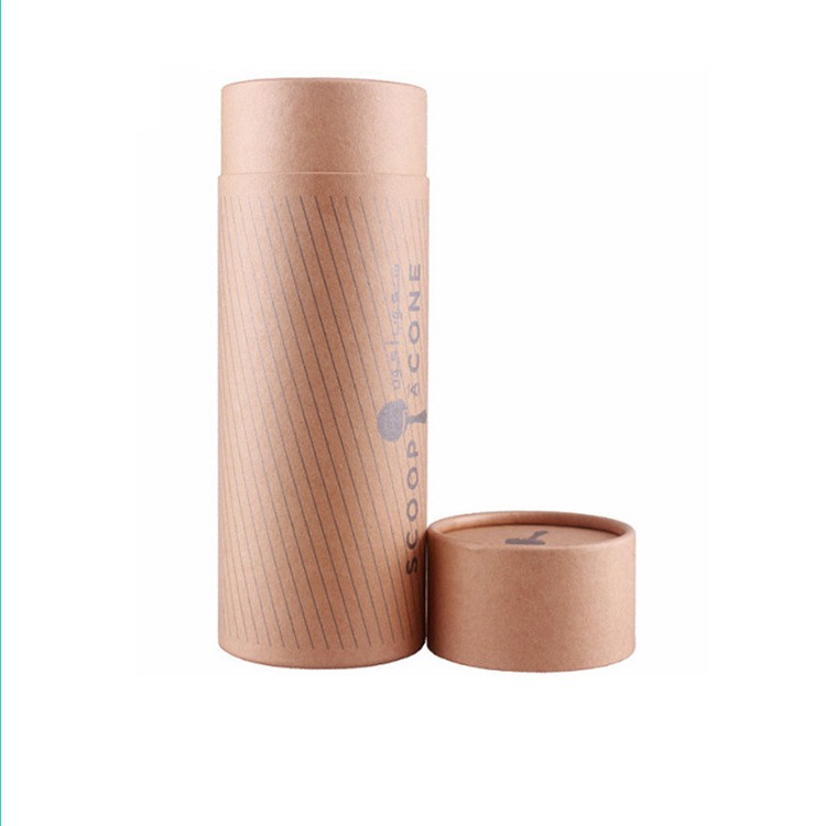 Wholesale Custom Design T-Shirt Gift Paper Tube Packaging Eco-Friendly Kraft Paper Tube Box for Underwear