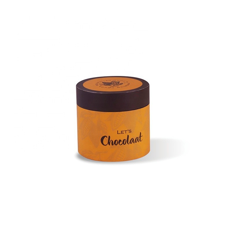 Wholesale Custom Chocolate Paper Tube Box Retail Custom Made Biodegradable Cylinder Box For Chocolate Packaging