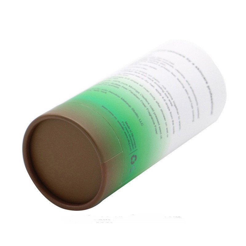 Wholesale Custom Creative Gradient Color Design 60ml Essential Oil Paper Tube Box Packaging Essential Oil Cylinder Paper Packaging With EVA Foam Holder