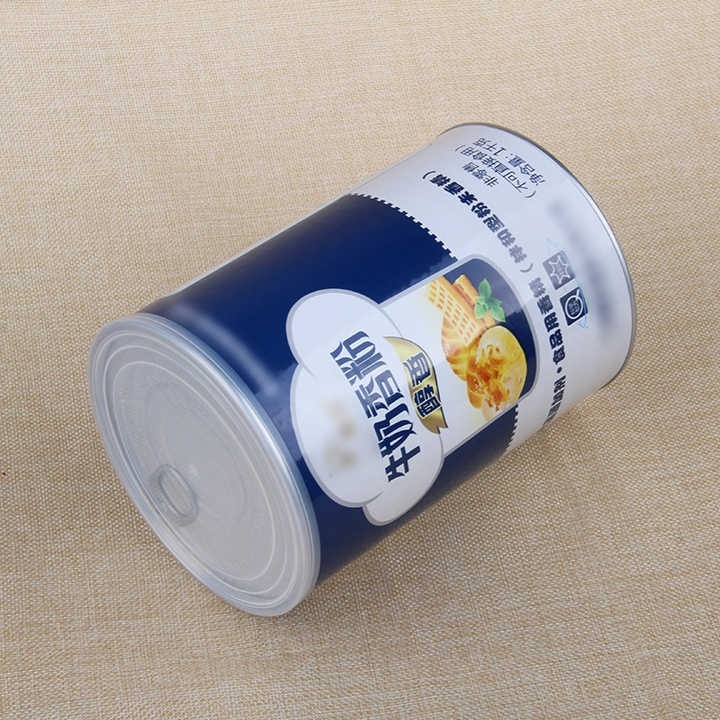 Wholesale Custom Food Grade Moisture-proof Sealed Cardboard Tubes Packaging Tea Nuts Powder Food Paper Tube With Peel Off Lid