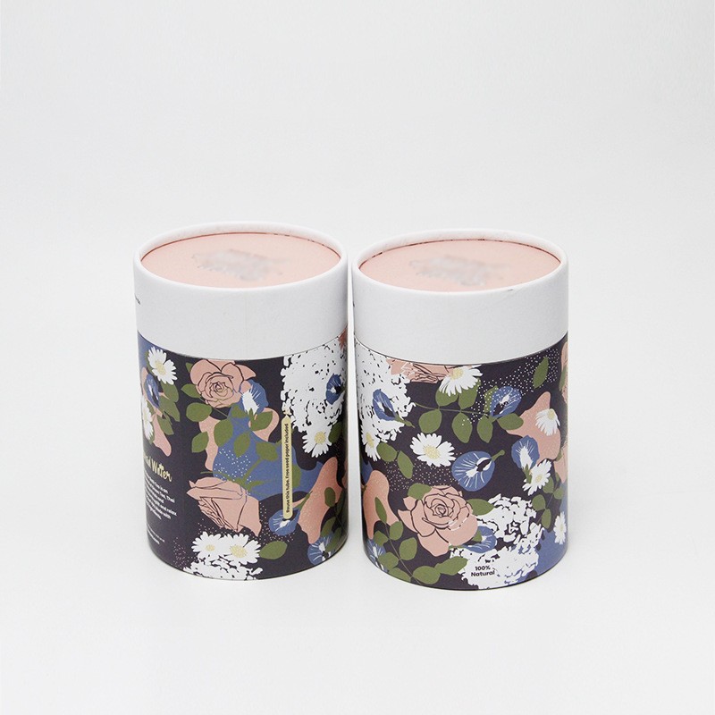 Customized Round Gift Boxes Paper Kraft Perfume Tube Box Candle Cardboard Packaging Paper Tube Box