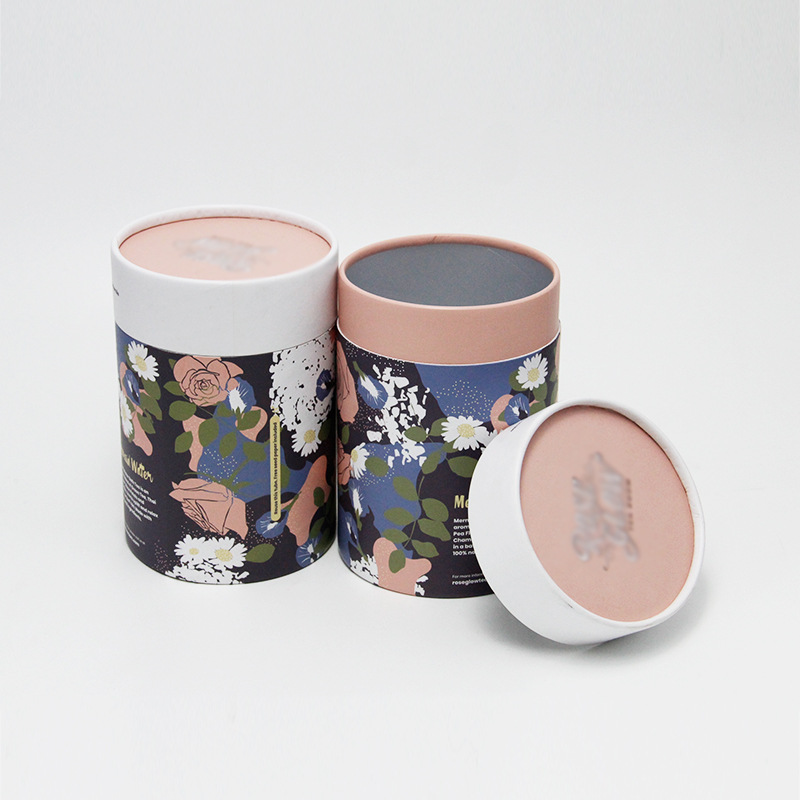 Customized Round Gift Boxes Paper Kraft Perfume Tube Box Candle Cardboard Packaging Paper Tube Box