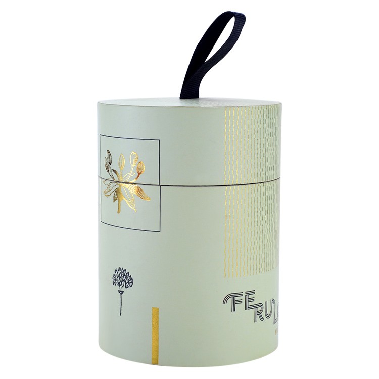 Round Container Box Recycled Material Custom Tea Food Printing Packaging Cardboard Paper Tube