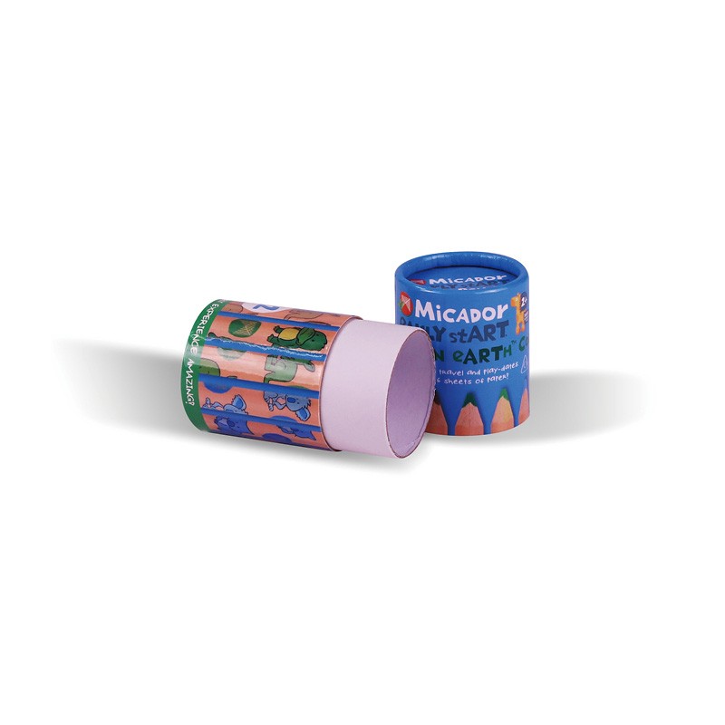 Custom Printed Colorful Cylinder Box Pencils Gift Packaging Paper Tube Preroll Mounth Cardboard Round Box