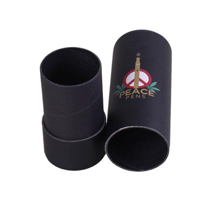 Custom Eco Friendly Black Cardboard Tubes Wholesale Packaging Paper Tube For Vape Pen
