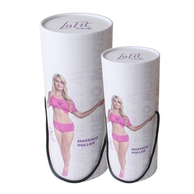 Wholesale Custom Colorful Printing Cylinder Box Paper Tube Packaging Box For Massage Roller