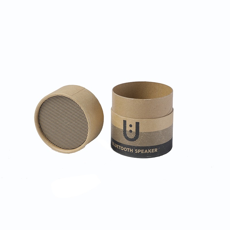 Custom Cheap Biodegradable Round Cylinder Kraft Cardboard Paper Tube Packaging Jar For Bluetooth Speaker