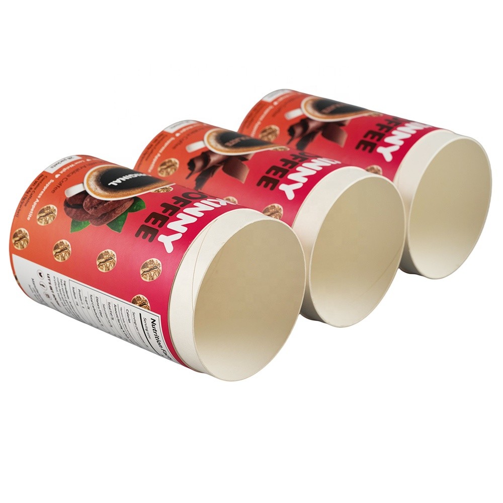 Custom Food Grade Coffee Packaging Cylinderical Paper Box Coffee Bean Cylinder Box Packaging