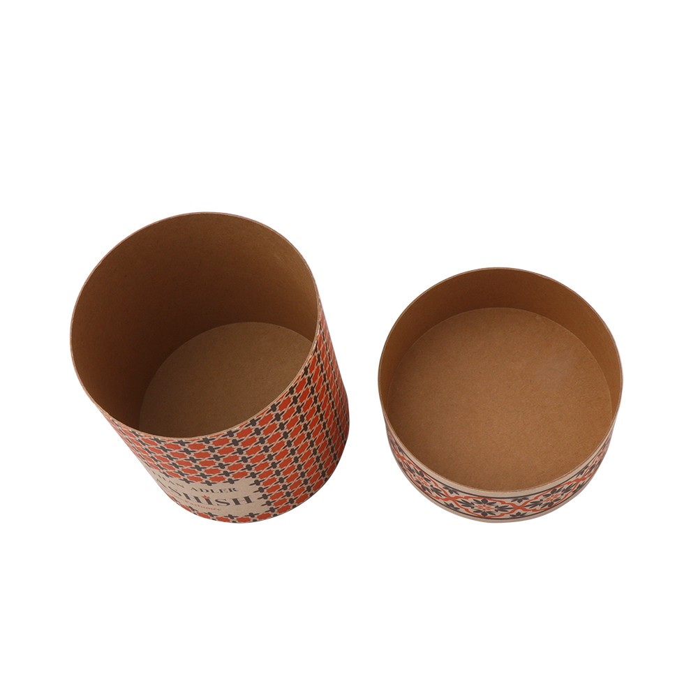 Wholesale Custom Printed Eco Friendly Kraft Paper Tube Recyclable Cardboard Cylinder Paper Box Paper Tube Box Packaging
