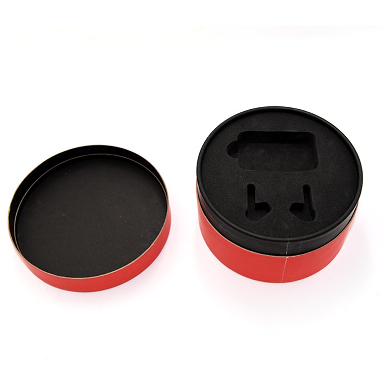 Custom Printed Headphone Paper Tube Packaging Cardboard Round Tube Packaging Box For Earphone